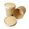 Beverage Food Catering 28ozWholesale Kraft Paper Bowl Light Food Salad Bowl Thickened Disposable Paper Bowl Round